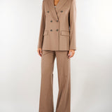 Giacca Beige doppiopetto in flanellina di lana GI073610180016 54 SEVENTY 