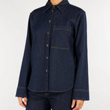 Camicia Denim in misto cashmere GI0999240307 724 SEVENTY 