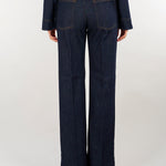 Jeans denim wide leg in misto cashmere PD0142240307 724 SEVENTY 