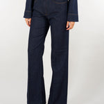 Jeans denim wide leg in misto cashmere PD0142240307 724 SEVENTY 