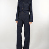 Jeans denim wide leg in misto cashmere PD0142240307 724 SEVENTY 