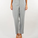 Pantalone Grigio in flanella di lana con elastico sul retro PT1332180016 942 SEVENTY 