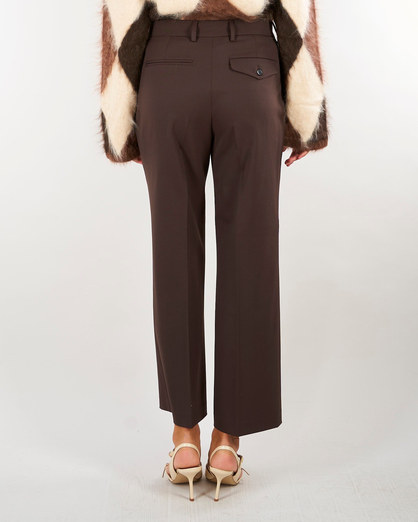 Pantalone Moro con gamba dritta in misto lana PT1442180003 243 SEVENTY 