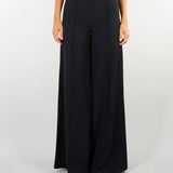 Pantalone Nero Wide leg extra largo PA00901TCAD0033 V0003 SIMONA CORSELLINI 