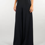 Pantalone Nero Wide leg extra largo PA00901TCAD0033 V0003 SIMONA CORSELLINI 