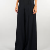 Pantalone Nero Wide leg extra largo PA00901TCAD0033 V0003 SIMONA CORSELLINI 