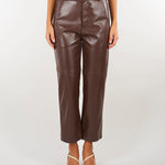 Pantalone Moro effetto pelle con cintura TP2051 13411 TWIN SET 