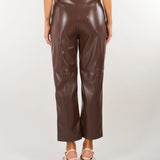Pantalone Moro effetto pelle con cintura TP2051 13411 TWIN SET 