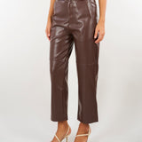 Pantalone Moro effetto pelle con cintura TP2051 13411 TWIN SET 