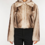 Pelliccia Naturale faux fur effetto sfumata TP2240 13812 TWIN SET 
