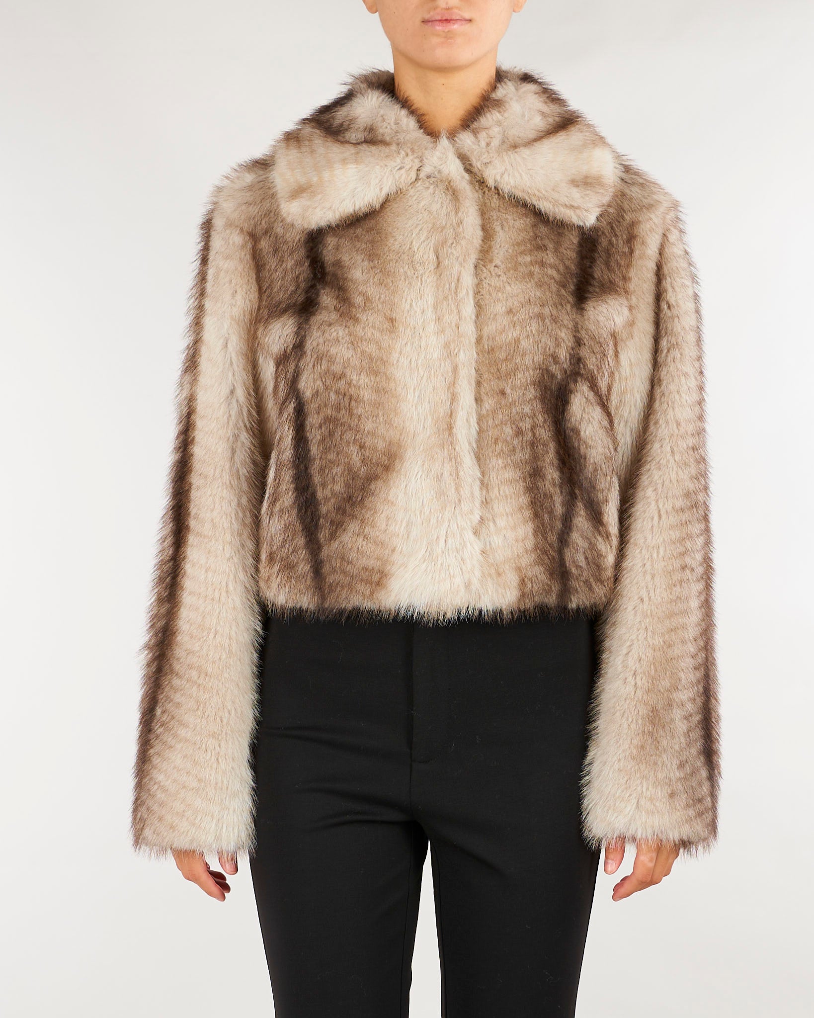 Pelliccia Naturale faux fur effetto sfumata TP2240 13812 TWIN SET 