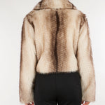 Pelliccia Naturale faux fur effetto sfumata TP2240 13812 TWIN SET 