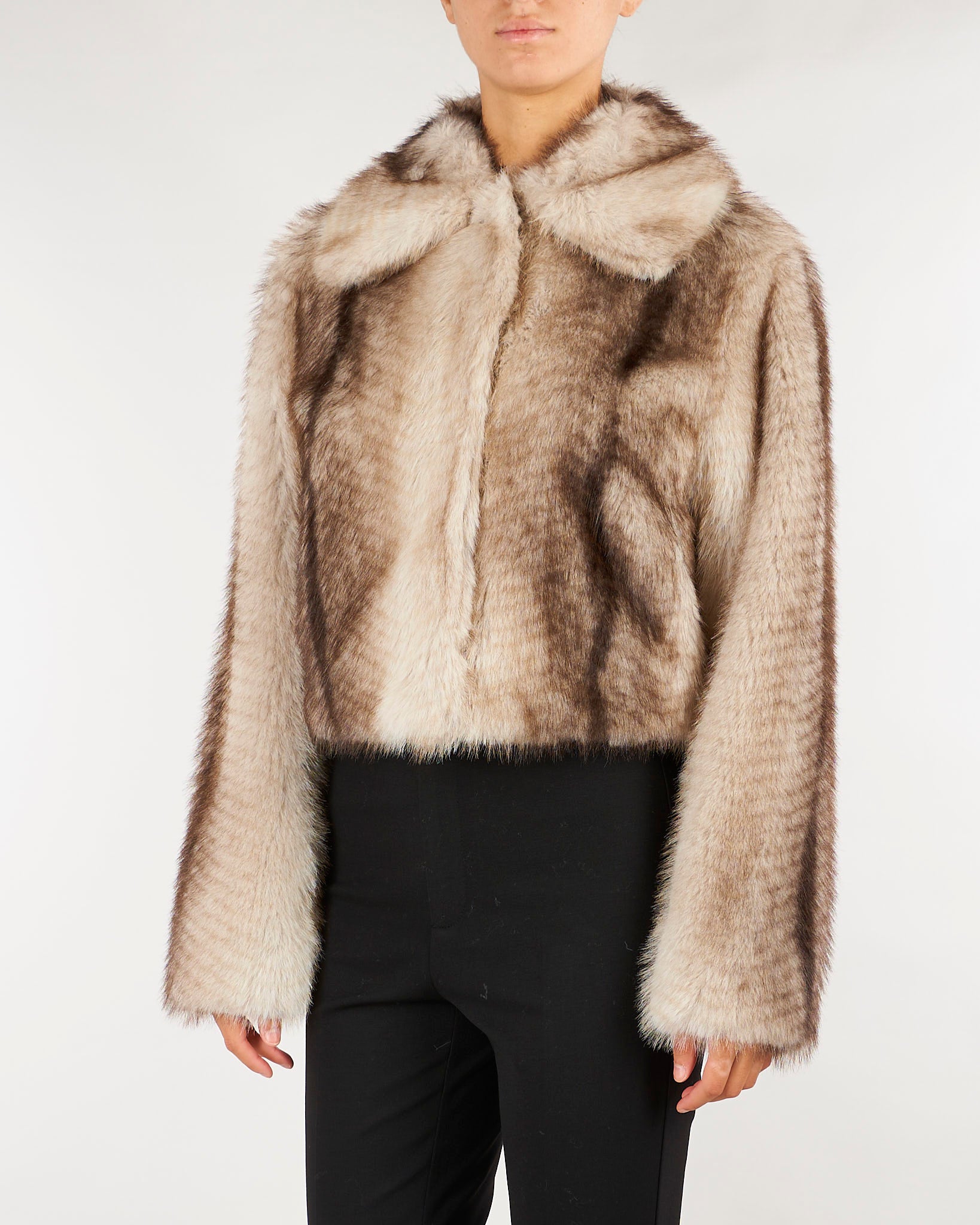 Pelliccia Naturale faux fur effetto sfumata TP2240 13812 TWIN SET 