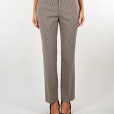 Pantaloni Beiege in pied de poule dalla linea dritta TP2635 13828 TWIN SET 