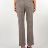 Pantaloni Beiege in pied de poule dalla linea dritta TP2635 13828 TWIN SET 