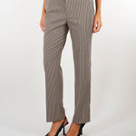 Pantaloni Beiege in pied de poule dalla linea dritta TP2635 13828 TWIN SET 