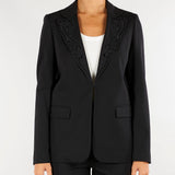 Giacca Blazer Nero con ricamo sangallo TP2675 6 TWIN SET 