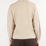 Maglia Beige a costine con lurex TT3073 14060 TWIN SET 