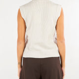 Top Mastice in pura lana e cashmere con applicazioni V72453 16 VANISE' 