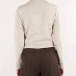 Maglia Mastice in pura lana e cashmere con applicazioni V74451 16 VANISE' 