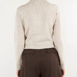 Maglia Mastice in pura lana e cashmere con applicazioni V74451 16 VANISE' 