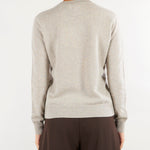 Maglia Mastice in puro cashmere con scollo a V V74600 16 VANISE' 