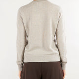 Maglia Mastice in puro cashmere con scollo a V V74600 16 VANISE' 