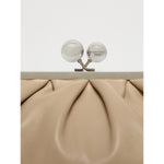Borsa Beige Pasticcino Bag Medium in montone CUBICO 48 WEEKEND MAX MARA 
