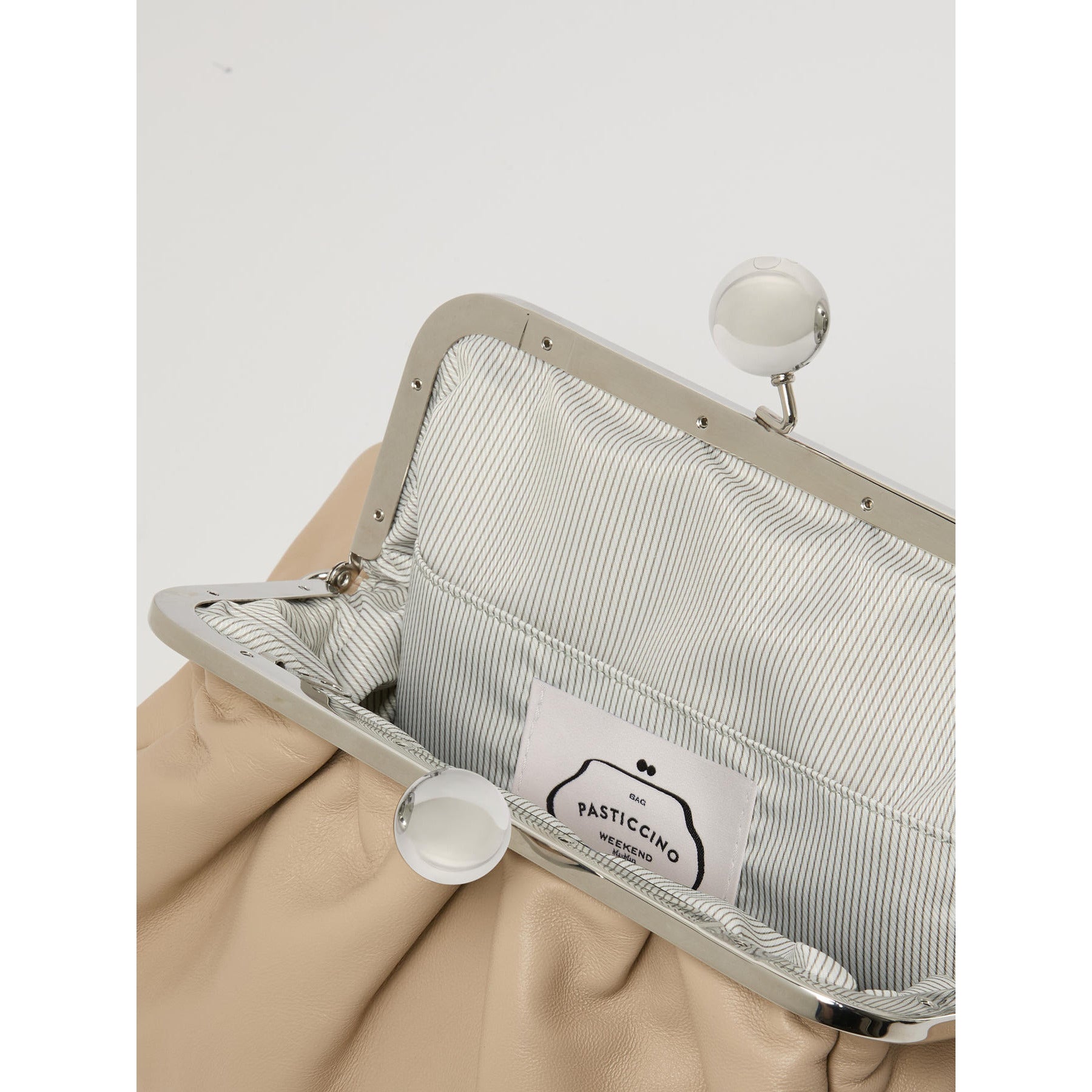 Borsa Beige Pasticcino Bag Medium in montone CUBICO 48 WEEKEND MAX MARA 