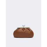 Borsa Nocciola Pasticcino Bag Medium in montone CUBICO 9 WEEKEND MAX MARA 