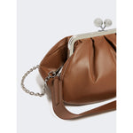 Borsa Nocciola Pasticcino Bag Medium in montone CUBICO 9 WEEKEND MAX MARA 