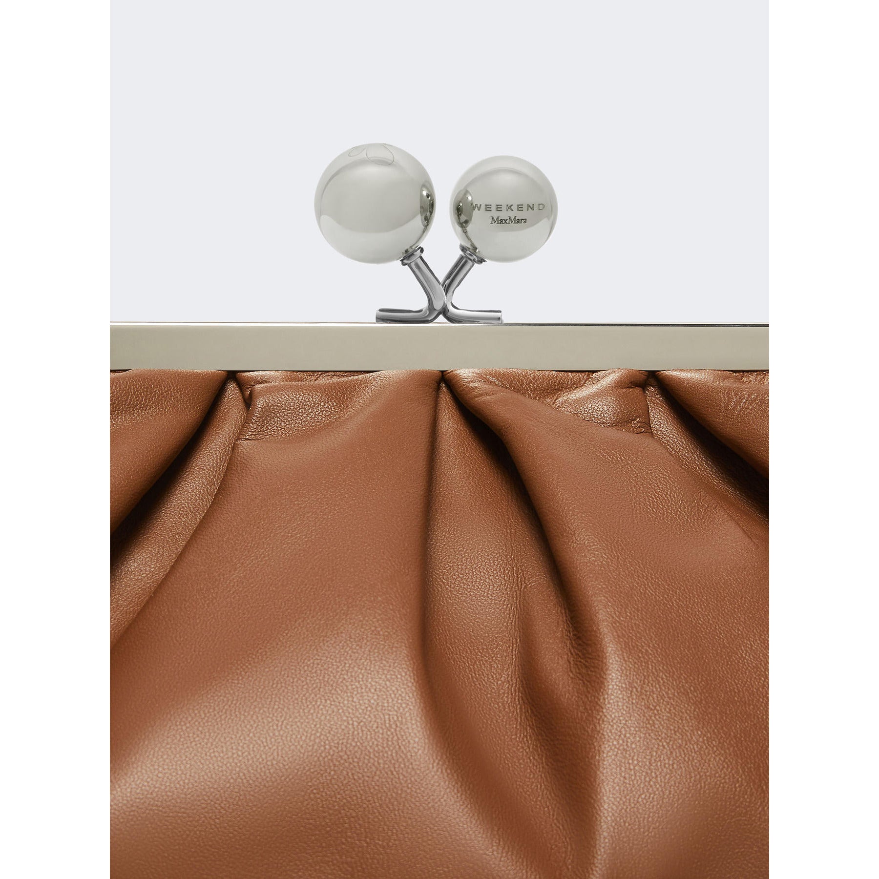 Borsa Nocciola Pasticcino Bag Medium in montone CUBICO 9 WEEKEND MAX MARA 