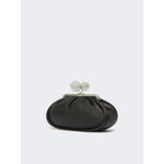 Borsa Nero Pasticcino Bag medium in nappa lucida con maxi ball MILVANEW 7 WEEKEND MAX MARA 
