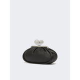 Borsa Nero Pasticcino Bag medium in nappa lucida con maxi ball MILVANEW 7 WEEKEND MAX MARA 