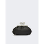 Borsa Nero Pasticcino Bag medium in nappa lucida con maxi ball MILVANEW 7 WEEKEND MAX MARA 
