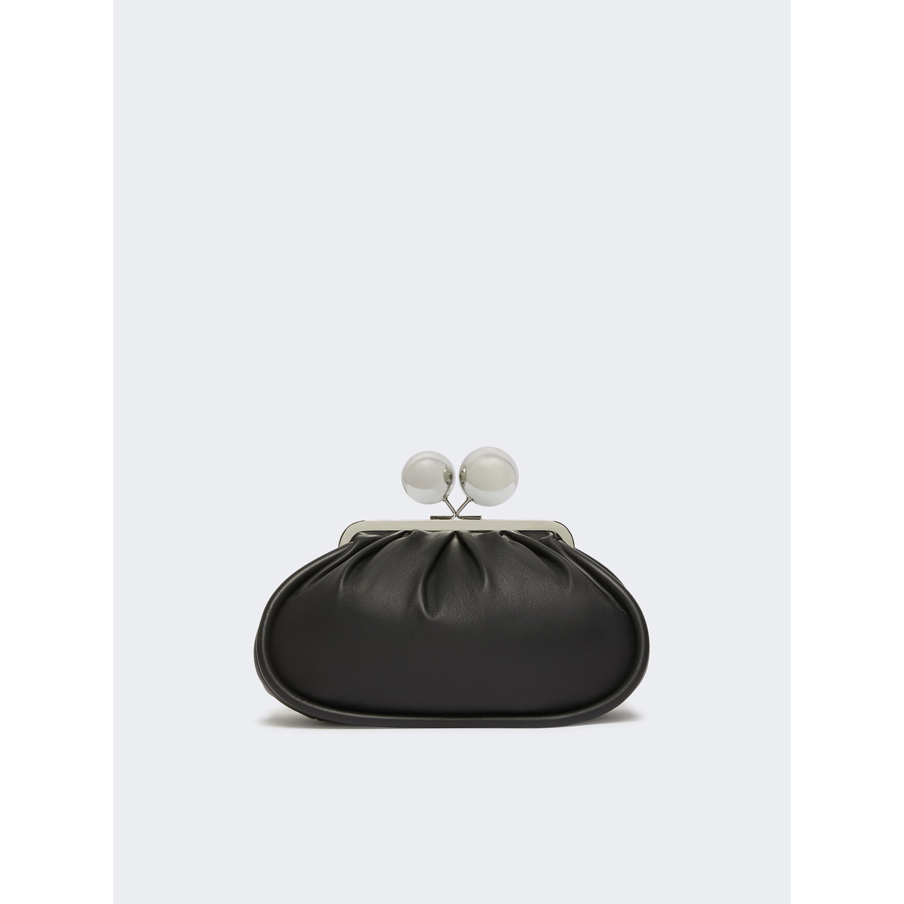Borsa Nero Pasticcino Bag medium in nappa lucida con maxi ball MILVANEW 7 WEEKEND MAX MARA 