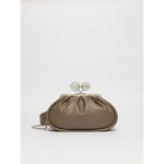 Borsa Tortora Pasticcino Bag medium in nappa lucida con maxi ball MILVANEW 97 WEEKEND MAX MARA 