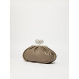 Borsa Tortora Pasticcino Bag medium in nappa lucida con maxi ball MILVANEW 97 WEEKEND MAX MARA 
