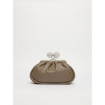 Borsa Tortora Pasticcino Bag medium in nappa lucida con maxi ball MILVANEW 97 WEEKEND MAX MARA 