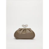 Borsa Tortora Pasticcino Bag medium in nappa lucida con maxi ball MILVANEW 97 WEEKEND MAX MARA 