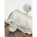 Borsa Tortora Pasticcino Bag medium in nappa lucida con maxi ball MILVANEW 97 WEEKEND MAX MARA 