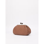 Borsa Nocciola Pasticcino Bag medium in pelle intrecciata WKAERE 1 WEEKEND MAX MARA 
