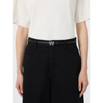 Cintura sottile Nero in pelle WKAPALUDE 1 WEEKEND MAX MARA 