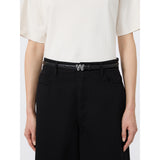 Cintura sottile Nero in pelle WKAPALUDE 1 WEEKEND MAX MARA 