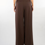Pantalone Marrone in tela di lana WKDADELFI 13 WEEKEND MAX MARA 
