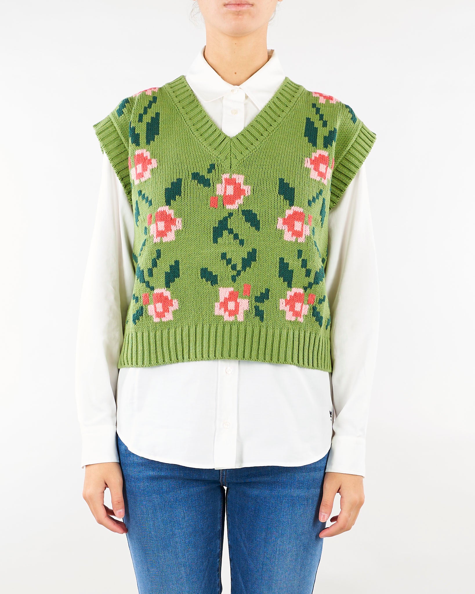 Gilet Verde jacquard WKDALAMARO 10 WEEKEND MAX MARA 