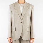 Blazer over Taupe in tela di lana WKDATTILA 1 WEEKEND MAX MARA 