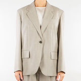 Blazer over Taupe in tela di lana WKDATTILA 1 WEEKEND MAX MARA 