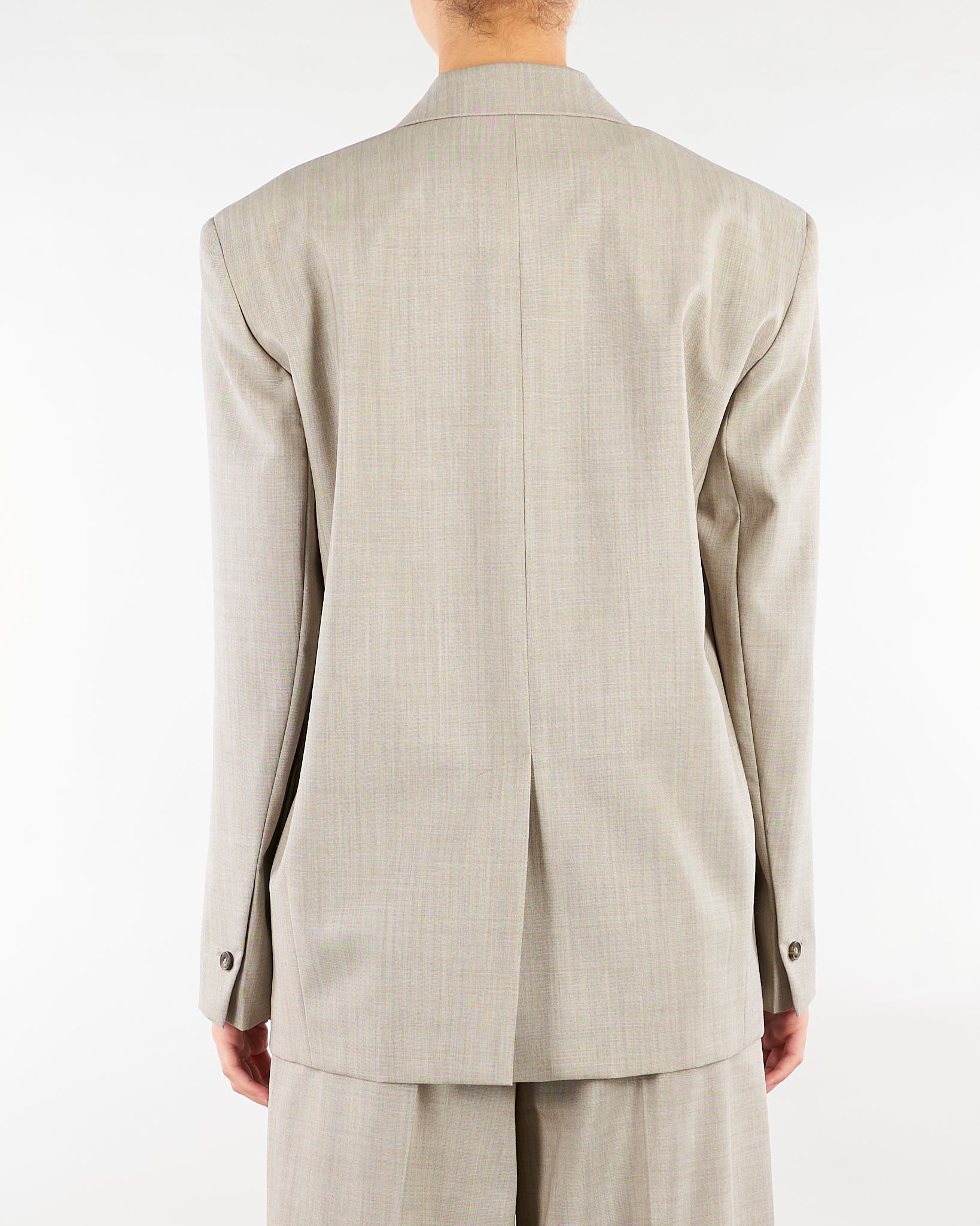 Blazer over Taupe in tela di lana WKDATTILA 1 WEEKEND MAX MARA 