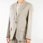 Blazer over Taupe in tela di lana WKDATTILA 1 WEEKEND MAX MARA 